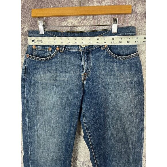 Lucky Brand Jeans Dungarees Blue Mid Rise Flare Regular Length 8/29 Western Y2K - Picture 3 of 12